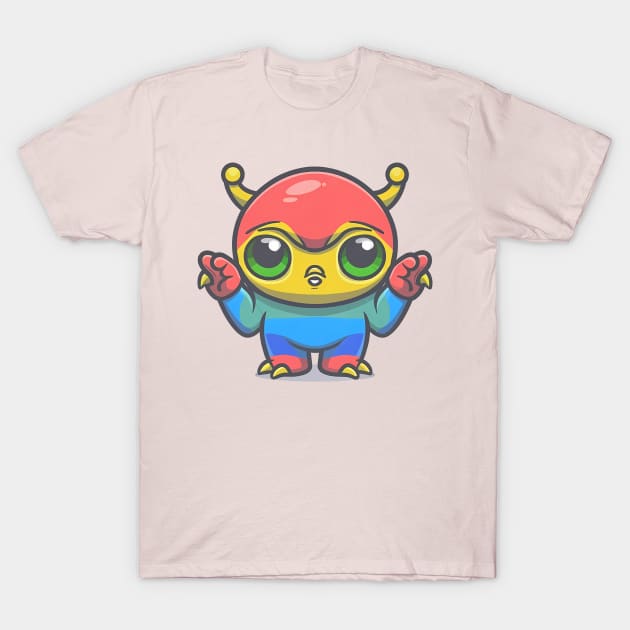 Galactic Gestures - The Non-Verbal Novice T-Shirt by C.Note